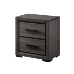 Soami Contemporary Grey Wood Wood 2-Piece Panel Bedroom Set With Shelves By Strick & Bolton - Eastern King -Bed Frame Shop 37252ca5 7a89 4df7 833e 03d3a9897f42