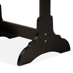 Baxton Studio Madigan Modern & Contemporary Wood Jewelry Armoire With Mirror - Black -Bed Frame Shop 38256f35 3a62 4820 9f3d bcdf636b2639