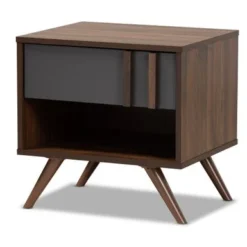 Baxton Studio Naoki Modern And Contemporary 1-Drawer Nightstand - 1-drawer