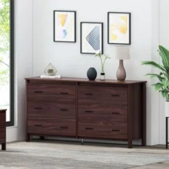 Olimont 6 Drawer Dresser By Christopher Knight Home - Sonoma Grey Oak -Bed Frame Shop 385cbfff 3c77 46a2 8f1d 59b6058e0f38