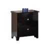 Nightstand With 2 Drawers Storage - Black