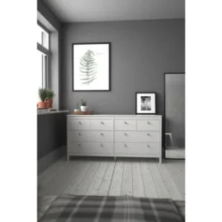 Porch & Den Madrid 8 Drawer Double Dresser - White - 8-drawer -Bed Frame Shop 3a136ee9 e376 4d1d b7f1 5bf3e2ae8ec2