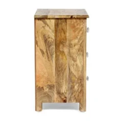 Floretta Mango Wood Nightstand By Christopher Knight Home - Natural + Black - 3-drawer -Bed Frame Shop 3b870584 3f27 4b83 b6a4 61e4ee9bc1f2