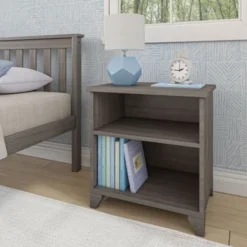 Max And Lily Nightstand With Shelf - Blue -Bed Frame Shop 3d11b310 50ab 47fd 9f8c 6daeb84b978f