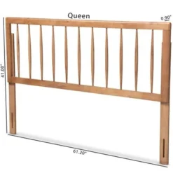 Baxton Studio Valin Contemporary Ash Walnut Finished Wood Headboard - Full -Bed Frame Shop 3db83716 da26 4940 9c2c d912a244f4da