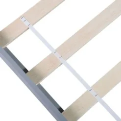 Wood Platform Bed Twin Size Platform Bed With Headboard - Grey -Bed Frame Shop 3eb4f8c1 dcb3 4670 924b 80e689b04395