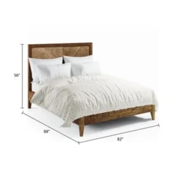 Abbyson Retro Mid Century 3-piece Bedroom Set - Light Brown - Queen -Bed Frame Shop 3ee7e595 9acf 4a73 b582 3ecfab18a813