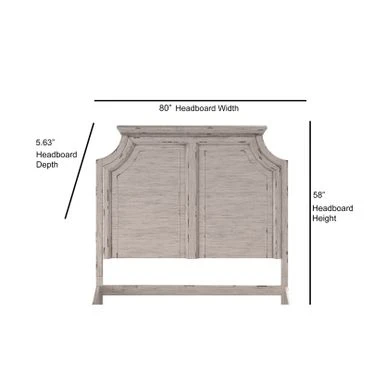 Palisade Distressed Antique White Panel Headboard By Greyson Living - King 1 Palisade Distressed Antique White Panel Headboard By Greyson Living - King