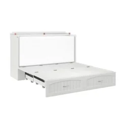 AFI Southampton Murphy Bed Chest With Built-In Charging Station - White - Twin XL -Bed Frame Shop 3f60fd13 35bd 4f8c b38e d1dc942196c8