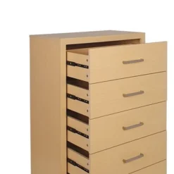 Beeson 5 Drawer Dresser By Christopher Knight Home - Maple/Black -Bed Frame Shop 3f76819e 0053 4f15 b4b4 b781e6de873c