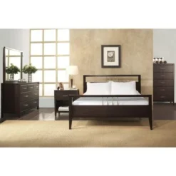 Chrome Accented King-size Platform Bed - King -Bed Frame Shop 3f7f1cae dbeb 40ba b468 64e7d641dcc5