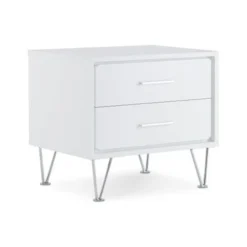 ACME Deoss Nightstand With 2 Drawers - Walnut -Bed Frame Shop 3f9ab887 2e56 469f a229 0f4c4c2d21f9