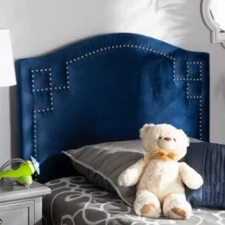 Copper Grove Oleshky Velvet Fabric Headboard - Blue - Twin 32 Copper Grove Oleshky Velvet Fabric Headboard - Blue - Twin -Bed Frame Shop 40f4a8e1 ac7e 4a46 9dac 517a6a9b6f97