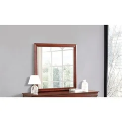 Louis Phillipe Bedroom Mirror - Oak -Bed Frame Shop 42067719 1be4 4fc7 a959 1e35914563f7