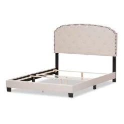 Copper Grove Brentwood Contemporary Fabric Bed - Grey - Queen -Bed Frame Shop 42456784 d847 41b1 a119 717e83f3394d