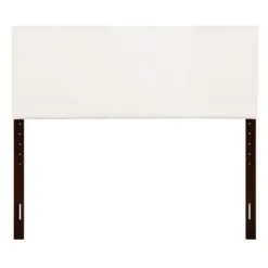 Faux Leather Adjustable Height Headboard - White - Full -Bed Frame Shop 431bd8bd a8c9 4f36 a6bf 0ef9fb783f4b