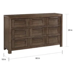 9-drawer Fully Assembled Brown Chest Of Drawers - Old Forest Glen - 9-drawer -Bed Frame Shop 445902d0 513a 4e66 9ad7 df5cf2266671