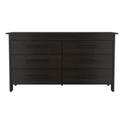 TUHOME Hms Double Dresser With 6 Drawers, 4 Legs And Metal Hardware - N/A - Light Oak / White -Bed Frame Shop 44fed122 0693 4428 bc15 1ecf8ef54903