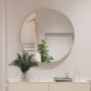 Round Mirror Circle Mirror 32 Inch Wall Mirror - 32*32*1.1 Inch - Silver