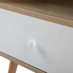 Modern Nightstand With Drawer And Shelf,Set Of 2 - Natural -Bed Frame Shop 455af78d 0a0a 4e83 9e82 a0643b4dc932