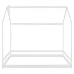 Nestfair Full Size Wooden House Bed - Natural -Bed Frame Shop 4630f80f 2651 4cc5 bf39 feaeda8fc248