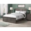 Madison Full Platform Bed With Matching Footboard In Grey - Full