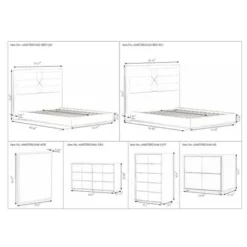 Somette Capri Snow White 6-drawer Dresser - White - 6-drawer -Bed Frame Shop 46a41884 3e08 4fca 8431 d6736e069c06