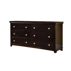 6 Drawers Wooden Dresser - Espresso