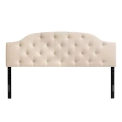 Copper Grove Kalene Upholstered Diamond-tufted Arched King Panel Headboard - Blue -Bed Frame Shop 48e1cde6 6fdd 46cb 8df7 2db3f8316134