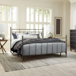 Providence Antique Finial Vintage Inspired Bed - Antique Bronze - Twin -Bed Frame Shop 4af01568 96e1 442a 9433 9b1100f08650