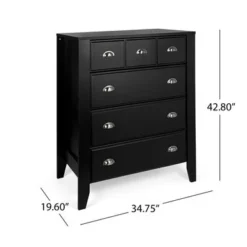 Foisy Faux Wood 3 Piece Dresser And Nightstand Bedroom Set By Christopher Knight Home - Black -Bed Frame Shop 4b394591 6c44 4ba6 baa8 910dcf8b96e3