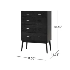 Curtisian 3 Piece 5 Drawer Dresser And Nightstand Bedroom Set By Christopher Knight Home - Black -Bed Frame Shop 4bba78d5 1433 4b9f 8482 601946f272d6