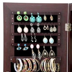 Nestfair Fashion Simple Jewelry Storage Mirror Cabinet With LED Lights - White -Bed Frame Shop 4c43956c e46c 4390 9b60 c8830b684719