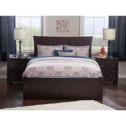 Metro Queen Platform Bed With Footboard And 2 Drawers In Espresso - Espresso - Queen -Bed Frame Shop 4df83d8b 2e7f 4bed b4d9 594a6b6fdc44