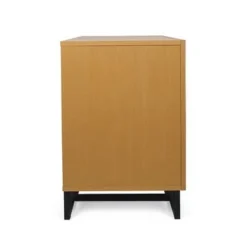 Beeson 2 Piece Double Dresser And Nightstand Bedroom Set By Christopher Knight Home - Natural/Black -Bed Frame Shop 4e386d94 811c 411e 990e df67ef73a711