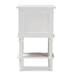 Farmhouse White Finished 2-Drawer Nightstand By Baxton Studio -Bed Frame Shop 4e4ed153 6e49 4a2c 818a 944133c3e993