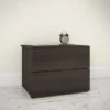 Nexera Tribeca 2 Drawer Nightstand, Ebony - 2-drawer