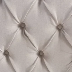Costello Upholstered Tufted Fabric Queen Bed Set By Christopher Knight Home - Ivory -Bed Frame Shop 4eb5c4f8 82ce 4282 a961 62f88dd6be03