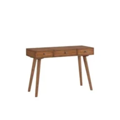 Mid-Century Modern 44" 2-Drawer Vanity / Desk - Cinnamon -Bed Frame Shop 50171cb9 1826 4fe5 af0d 85b741824ba0