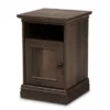 Baxton Studio Nolan Traditional Transitional Hazel Walnut Finished Wood Nightstand