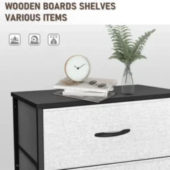 VredHom Vertical 5 Drawers Storage Tower - Dark Grey - 5-drawer -Bed Frame Shop 5122a283 c516 4c77 b823 858dc8ac2be7