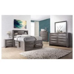 Picket House Furnishings Madison Full Storage 3PC Bedroom Set - Grey - Full - 3 Piece -Bed Frame Shop 5176de4e 58d9 4953 8535 6ece7053ee2e