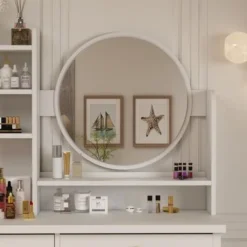 Make Up Vanity Set Dressing Table(Black/White) - Black -Bed Frame Shop 51b97fb5 aad7 4d28 a4db b20086ee0abb