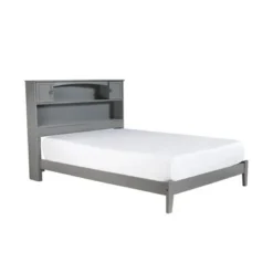 Newport Full Platform Bed With Open Foot In Grey - Full
