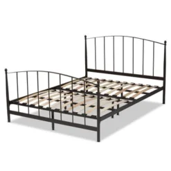 Baxton Studio Lana Modern And Contemporary Black Finished Metal Platform Bed - Full -Bed Frame Shop 533d9643 cde0 427a a29e 7c01f344f119