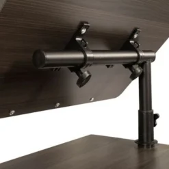 2-Drawers Wooden Nightstand With Adjustable Height,Swivel Top - White -Bed Frame Shop 53628f6d 30ce 4ce2 955c 6ad3979101e8