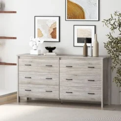 Olimont 6 Drawer Dresser By Christopher Knight Home - Sonoma Grey Oak -Bed Frame Shop 543595db 24a6 481e 9fe3 828845e34e5b