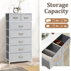 VredHom 7-drawer Storage Chest Dresser - Black - 7-drawer -Bed Frame Shop 54847c58 bd64 4eef 972c cc9beef14c61