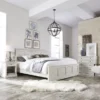 The Gray Barn 3-Piece Riverbone X-detail King Bed, Nightstand, And Chest Set - White - King - 3 Piece