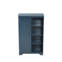 Nestfair Storage Armoire Cabinet With 3 Shelves - Pink -Bed Frame Shop 56039af1 0ab1 4b1b ad84 4fa6f48faef0